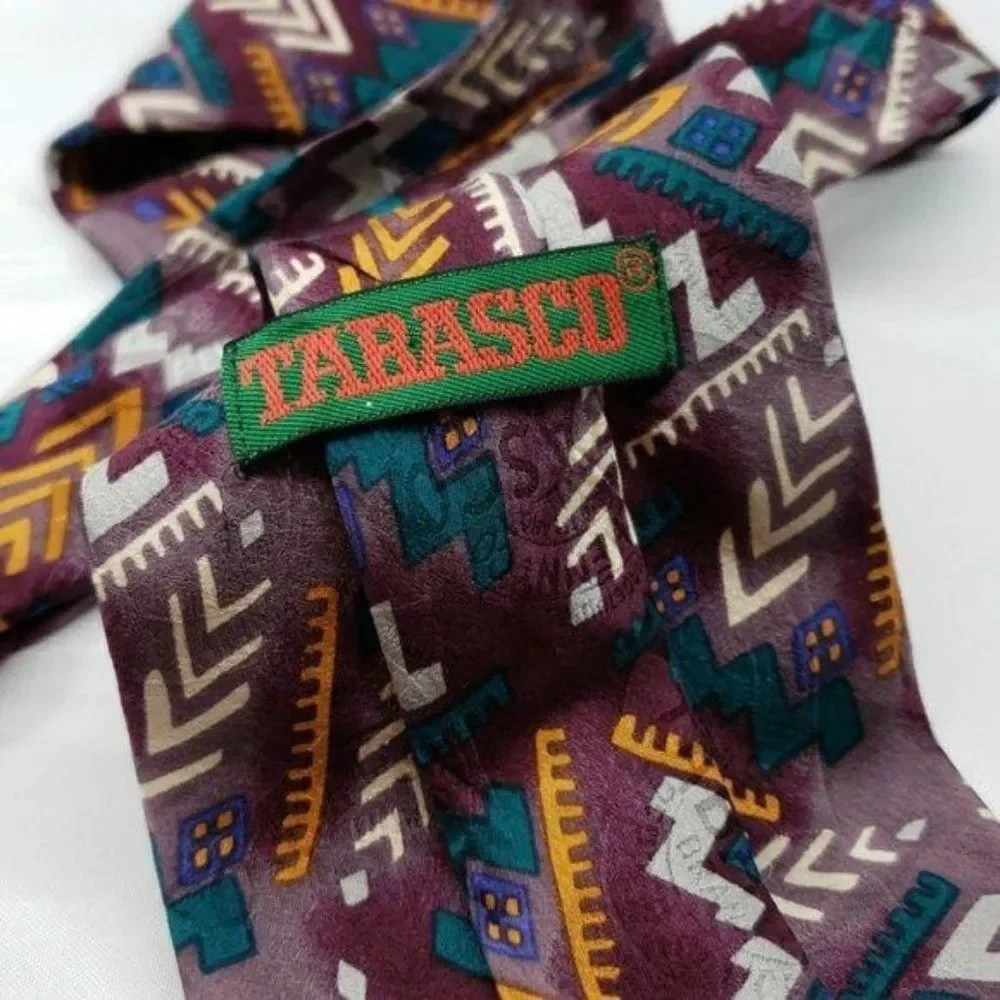 Tabasco pepper sauce Food Advertisement mens fashion tie‎